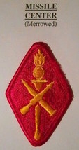 MISSILE CENTER PATCH ( MERROWED ) LOT 169 - £3.83 GBP