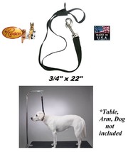 Resco 22&quot; Nylon Web Speed Noose Loop For Dog Grooming Table Arm Bath Adjustable - £10.99 GBP