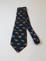 Mark, Fore &amp; Strike African Wildlife Alynn Neckwear Mens Silk Tie Neck T... - £20.12 GBP