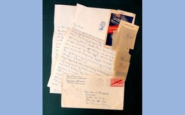 1945 vintage BUD SHUPP jr letter APO SAN FRANCISCO from GINNY WAC massac... - $42.08