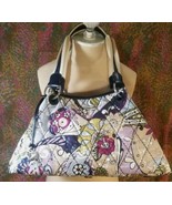 BRIGHTON LARGE QUILTED MULTI FLORAL SHOPPER TOTE PURSE BAG - £27.53 GBP