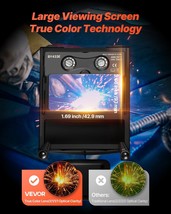 VEVOR Welding Helmet Auto Darkening 3.94&quot; x 1.69&quot; True Color Welding Hoo... - $1,620.38 MXN