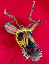 Mexican Folk Art Cora Tribe Very Rare Primitive Ceremonial Deer Mask - £239.80 GBP
