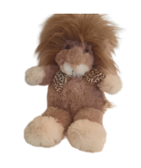 Animal Adventure Lion Plush Stuffed Animal toy leopard bow ribbon 2005 b... - $201.10 MXN
