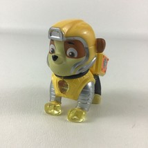 Paw Patrol Mighty Pups Rubble Light Up Figure Dog Nickelodeon Spin Master Toy - $22.82