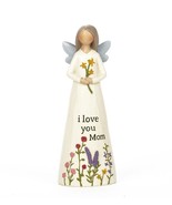 &quot;I Love You Mom&quot; Angel Figurine - £10.18 GBP