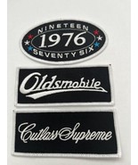 1976 OLDSMOBILE CUTLASS SUPREME SEW/IRON PATCH EMBLEM BADGE EMBROIDERED  - $315.15 MXN