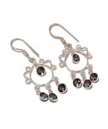 Shiny Mystic Topaz Gemstone 925 Silver Overlay Handmade Drop Dangle Earr... - £9.40 GBP