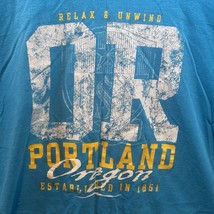Portland Oregon Graphic T Shirt Blue Size XL - $10.80