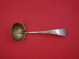 Jac Rose by Gorham Sterling Silver Sauce Ladle Goldwashed Fluted 5 1/2&quot; - $78.21