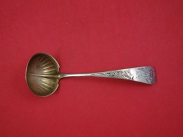 Jac Rose by Gorham Sterling Silver Sauce Ladle Goldwashed Fluted 5 1/2&quot; - £62.37 GBP