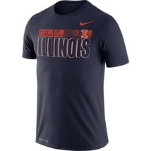 nike illinois fighting illini team issue legend tee/t-shirt dri-fit mens... - $23.99