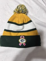 NEW ERA VeryRare GreenBay Packers Green Yellow Beanie-Men Women Pom Pom Knit Hat - £16.35 GBP