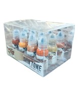 World Famous 12 Color Skintone Tattoo Ink Set 12 Bottles  1oz Exp 12/09/26 - $267.32 CAD