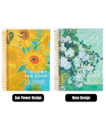 2 pcs 16K Vincent Van Gogh Spiral Notebook B5 (Thick) With Hardcover (320 page) - $51.19