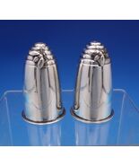 Gorham Sterling Silver Salt Pepper Shaker Set 2pc Beehive with Bee #1270... - €264,22 EUR