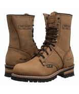 1427 AdTec Men's 9'' Work Logger Brown Crazy Horse Boots, Rugged See Note ◉2 - $139.00
