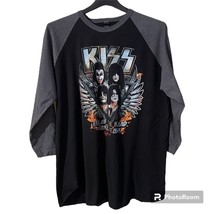 KISS End of the Road World Tour Baseball Raglan Shirt Sz 2XL - $25.00