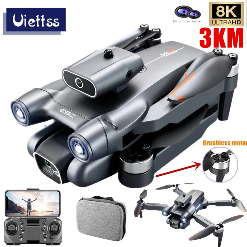 Profesional S1S Mini Drone 8K HD Camera Obstacle Avoidance Aerial Photography - £47.58 GBP