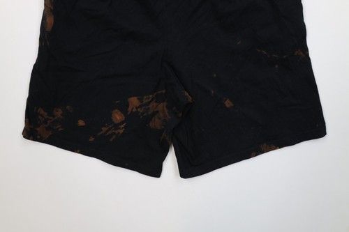 Vintage Y2K Champion Mens Medium Custom Acid Wash Above Knee Shorts Black Cotton Item image 10