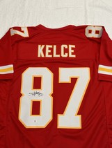 Travis Kelce Signed Kansas City Chiefs Football Jersey COA - £195.61 GBP