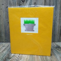 HALLMARK Refillable Address Book RA5156 Yellow Flower Grass Plant Pot - $16.82