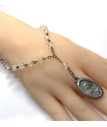 antique saint Therese faceted glass beads rosary - $314.05 MXN