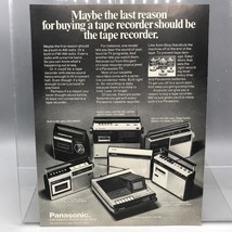 Vintage Magazine Ad Print Design Advertising Panasonic Tape Recorders - £26.44 GBP