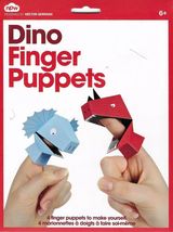 Kids Dinosaur Finger Puppet Kit. Makes Four Puppets. Age 6+. - $4.06 CAD