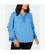 Alfani Womens Plus Size Crochet-Trim Top - $38.70