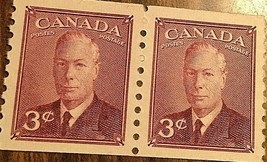 CANADA STAMP 3 CENTS GEORGE VI - Lot of 2 - $2.06