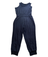 Susan Graver Weekend Navy Blue Scoop Neck Sleeveless Jumpsuit Size 2XP - €28,42 EUR