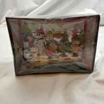 Hallmark Peanuts Paper Craft Boxed Christmas Cards Pop Up Winter Scene - £15.64 GBP