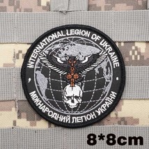 International Legion of Ukraine Tactical Patch Loop Adhesive Badge 80 x ... - $8.57