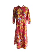 NWOT Women&#39;s Vietnamese Traditional Red Print Ao Dai Size 6 - $32.91 CAD