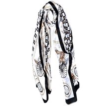 VhoMes New Silk Feeling Scarf 35&quot;x70&quot; Satin Super Long Large Rectangle Shawl Wra - £10.46 GBP