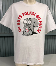 St. Louis Baseball Rally Squirrel Go Nuts Folks XL T-Shirt - £12.03 GBP