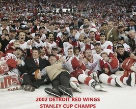 DETROIT RED WINGS 2002 8X10 PHOTO HOCKEY NHL STANLEY CUP CHAMPS PICTURE  - £3.93 GBP