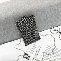 High Quality Fashion Mini Purse Phone Bag Ladies Handbag Shoulder Bag Silver Clu - £23.46 GBP