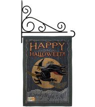 A Spooky Night To All Burlap - Impressions Decorative Metal Fansy Wall B... - $33.97