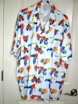 FC Hawaiian Short Sleeve Shirt Tucan hibiscus rayon Polyester 3-4 Extra ... - $19.79