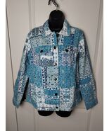 NWOT Jessica London Womens Turquoise Blue Sz 12 Classic Button Denim Jea... - $407.96 MXN