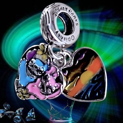 Pandora Heart Stitch & Angel Pendant Disney Parks 791092C01 US SELLER  Item image 3