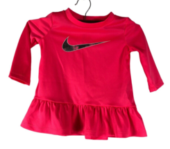 Nike 12M 12 Months Baby Girl Long Sleeve Shirt Top Dri Fit Tutu Bottom Swoosh - £18.95 GBP