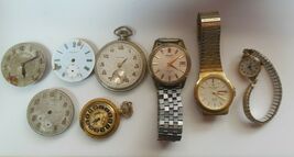 Vintage Pocket Watches/Movements &amp; Watch lot-Seiko, Waltham, Progress, S... - $278.44