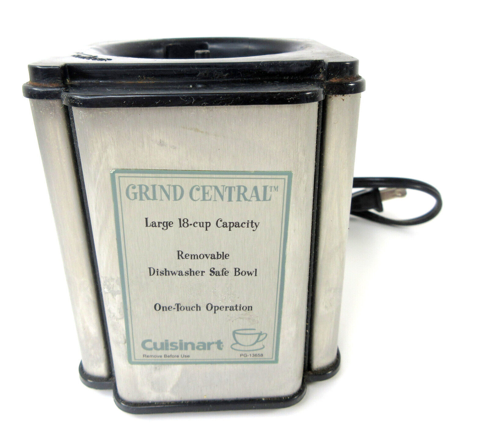 Cuisinart DCG-12BC Grind Central Coffee Grinder Motor Base Part ONLY Genuine - $14.80