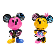 Disney Mickey &amp; Minnie Next Level Collector 4&quot; MetalFig 2pk - £44.38 GBP