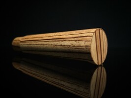 Brizard and Co Zebra Wood cigar tube holder NIB image 5