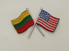 Lithuanla Flag and USA Patch - £4.52 GBP