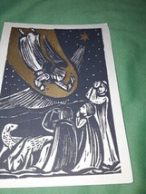 Vintage Paper Postcard Angel Religious Jesus Birth 1963 Germany Kirchlic... - £1.91 GBP